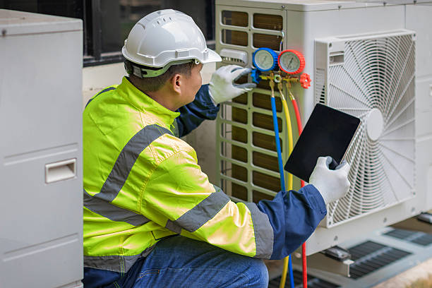 Professional Hvac Maintenance technician working in Seaford, DE